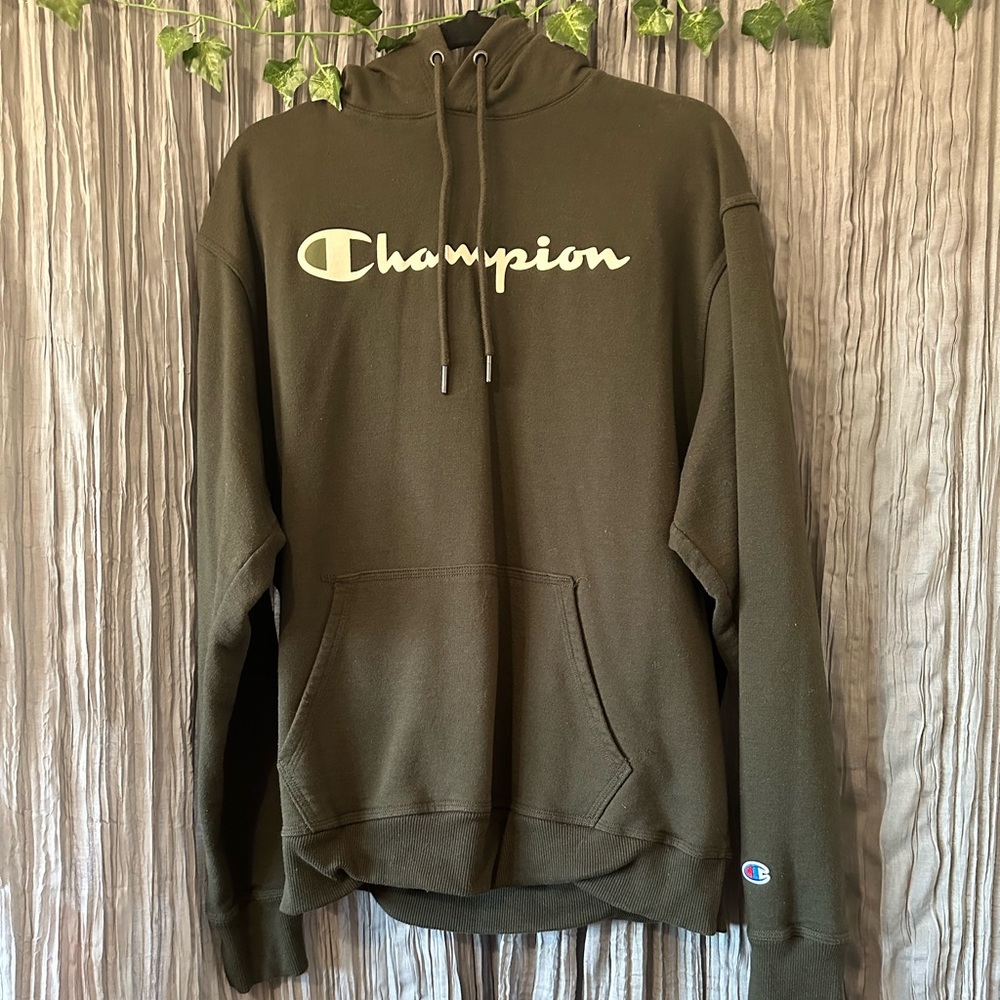 Dark green Champion hoodie